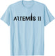 Artemis 2 SLS Rocket Launch Mission to The Moon and Beyond T-Shirt - T-Shirt | Light Blue