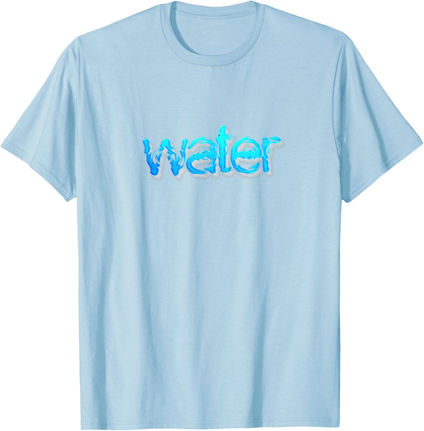 Water Funny Party Costume Elements Couple Matching T-Shirt - T-Shirt | Light Blue