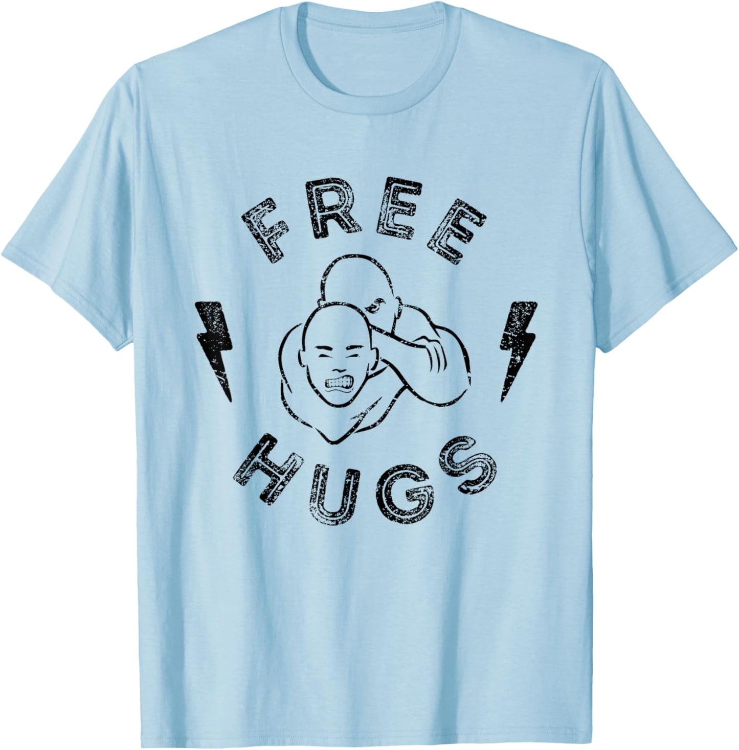Funny BJJ Shirt Brazilian Jiu-Jitsu Free Hugs T-Shirt - T-Shirt | Light Blue