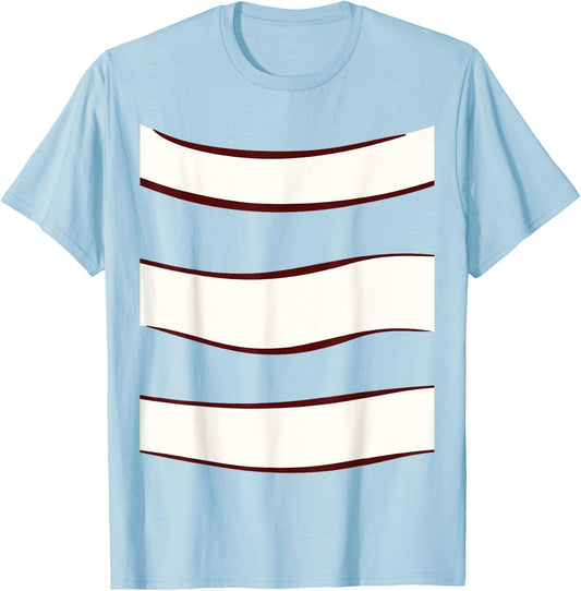 DIY Fancy Dress Kids Clown Fish Belly Costume Boy Girl T-Shirt - T-Shirt | Light Blue