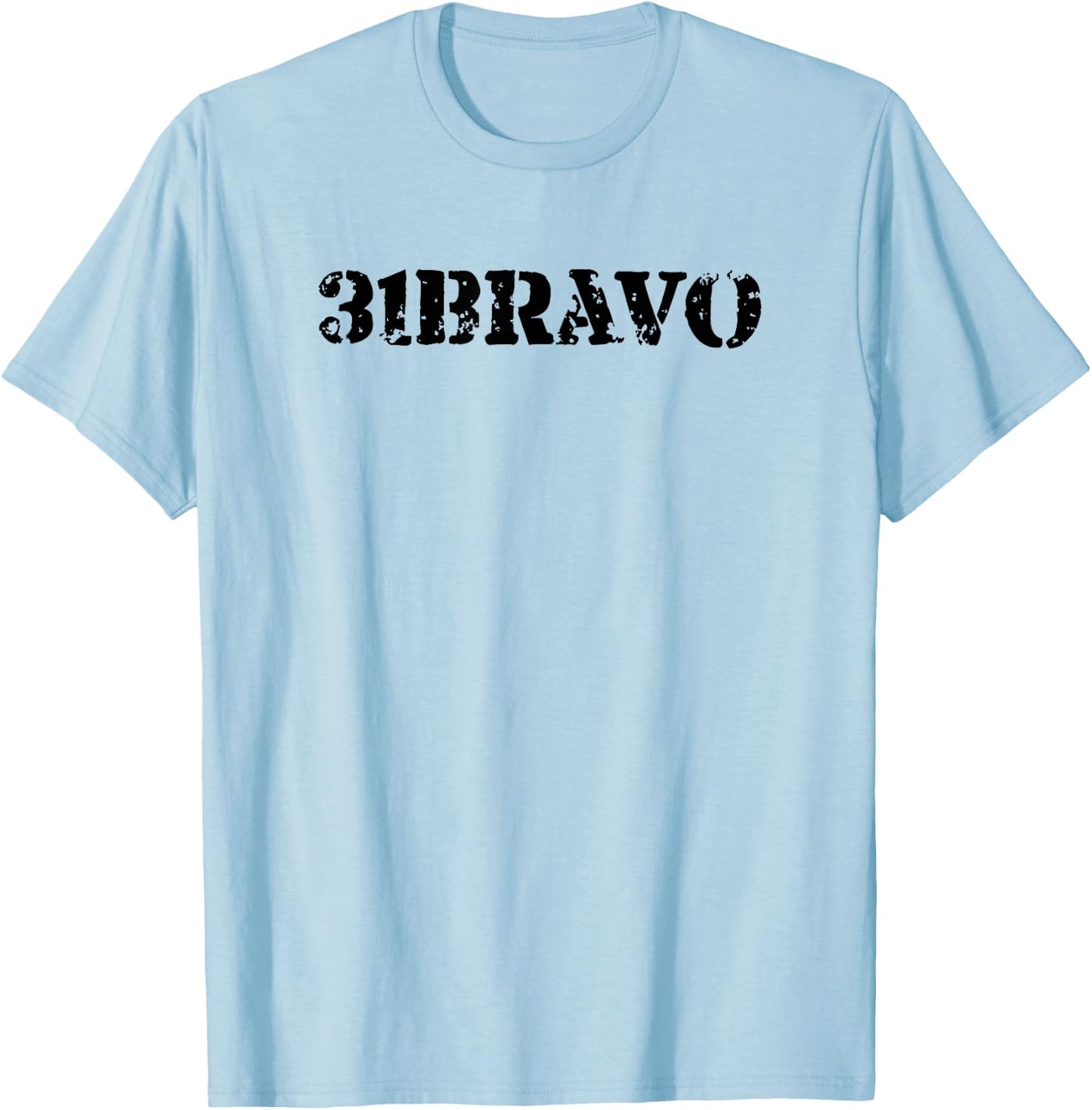 US Army 31 Bravo Military Police 31B T Shirt 20489 T-Shirt - T-Shirt | Light Blue