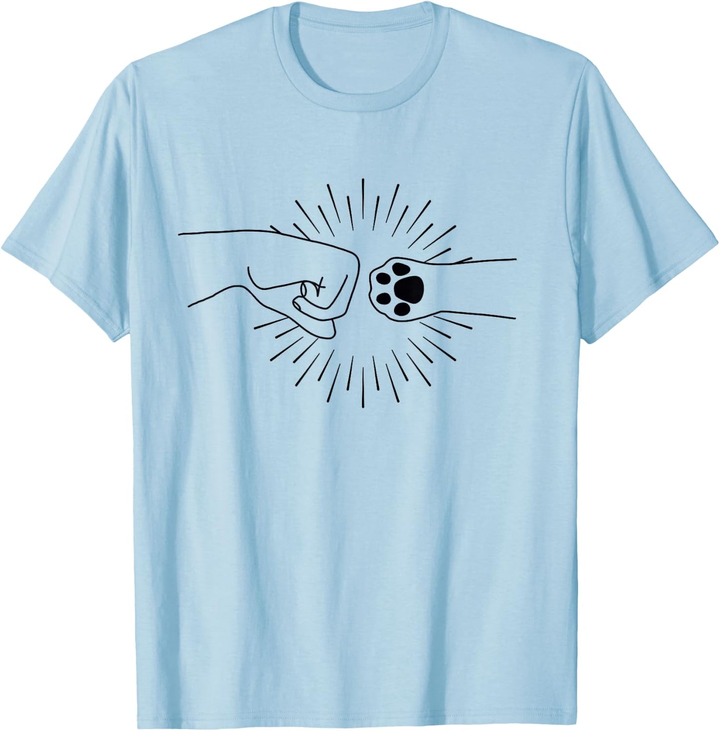 Cat Lover Fist Bump Women Girls Kids T-Shirt - T-Shirt | Light Blue