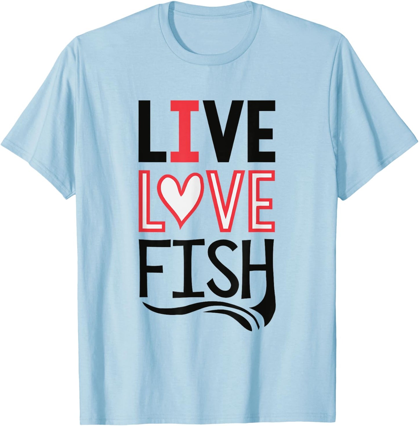 Funny Fishing Lover Graphic Girls Fishing T-Shirt - T-Shirt | Light Blue