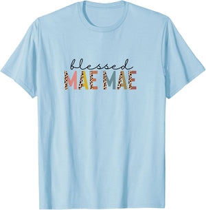 Blessed Maemae, New Maemae Mothers Day T-Shirt - T-Shirt | Light Blue