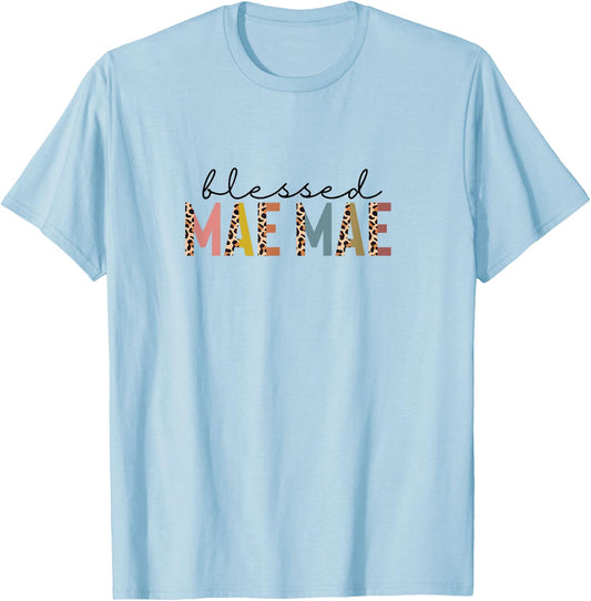 Blessed Maemae, New Maemae Mothers Day T-Shirt - T-Shirt | Light Blue