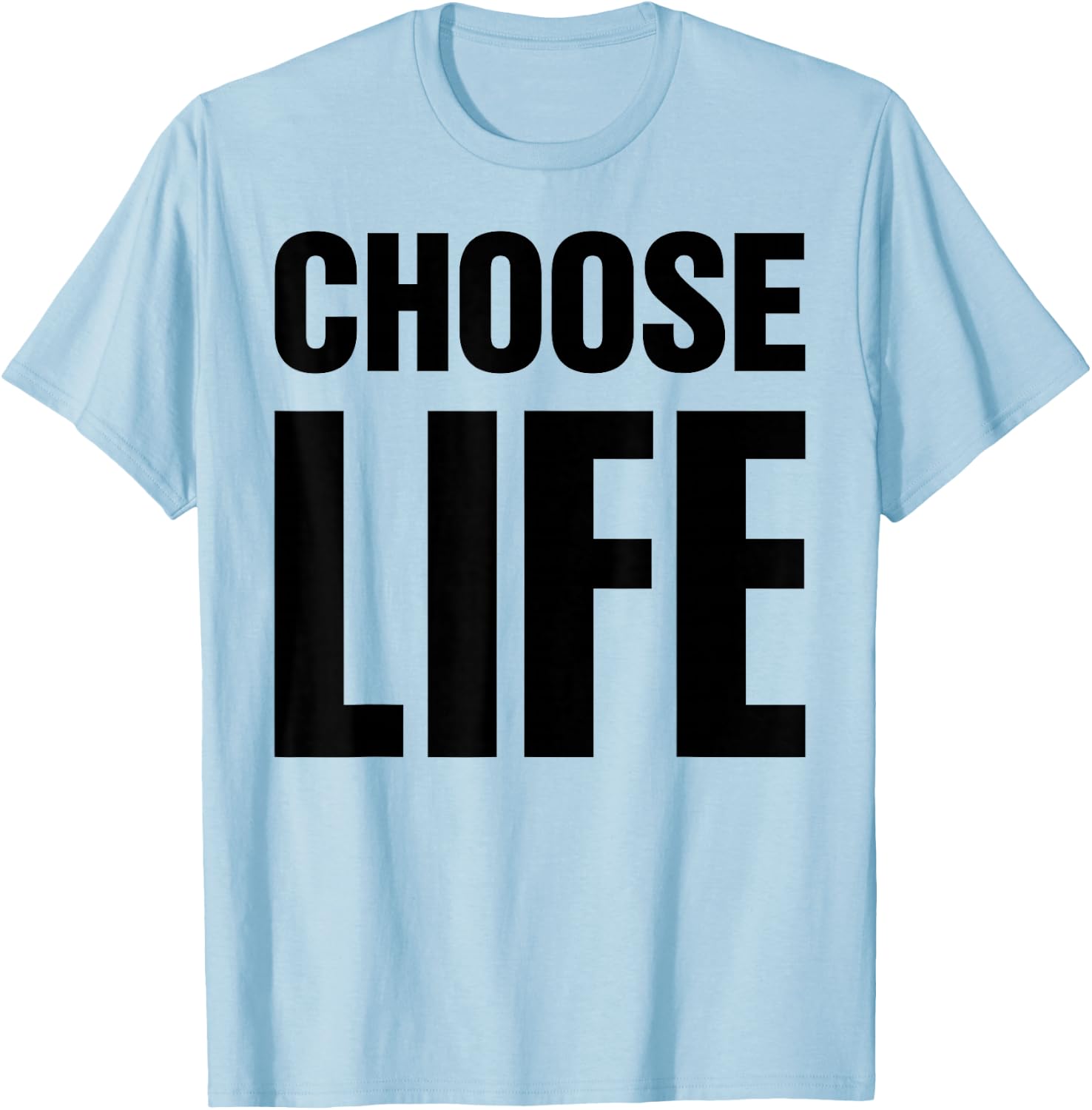 Choose Life 80s Retro Vintage T-Shirt - T-Shirt | Light Blue