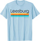 Vintage Leesburg Virginia VA Retro Design T-Shirt - T-Shirt | Light Blue