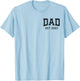Dad Est 2023 Personalized Fathers Day New Dad Custom Husband T-Shirt - T-Shirt | Light Blue