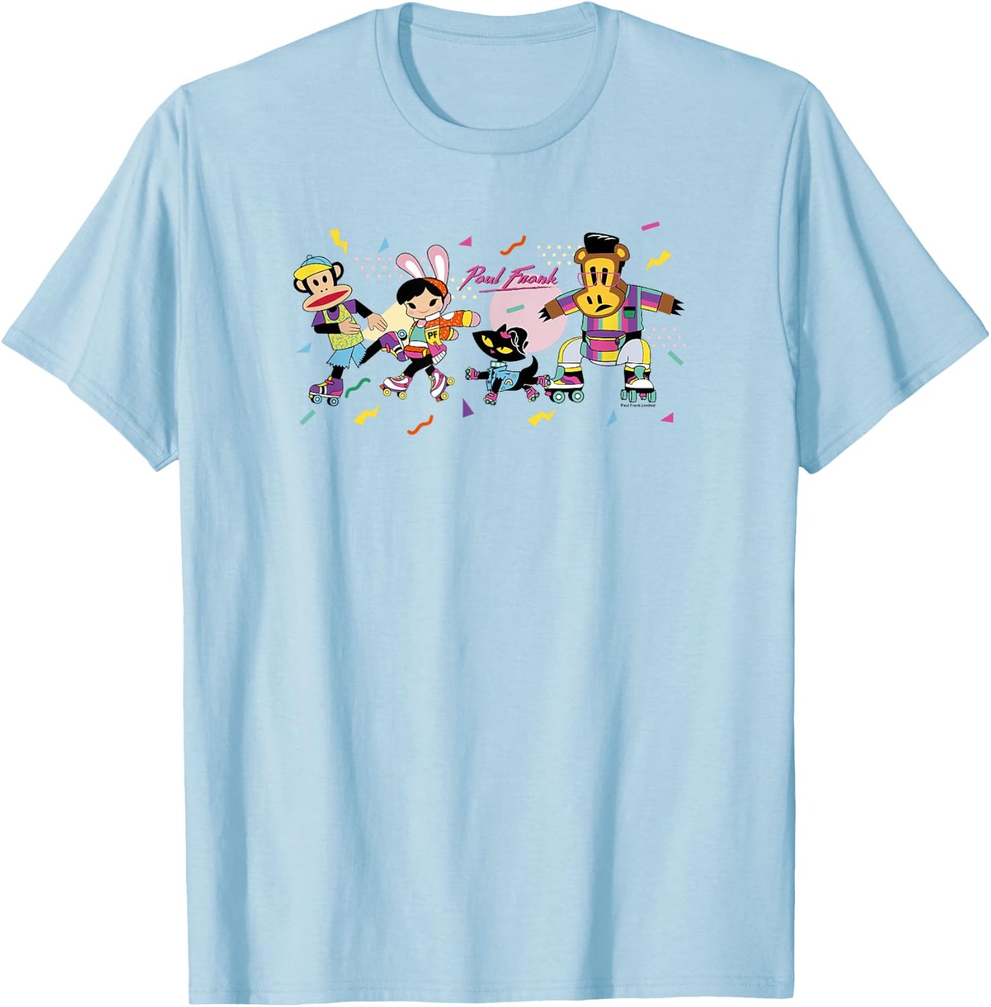 Paul Frank Retro Group Skate Party T-Shirt - T-Shirt | Light Blue