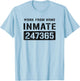 Work From Home Worker Prisoner Inmate Halloween Costume T-Shirt - T-Shirt | Light Blue