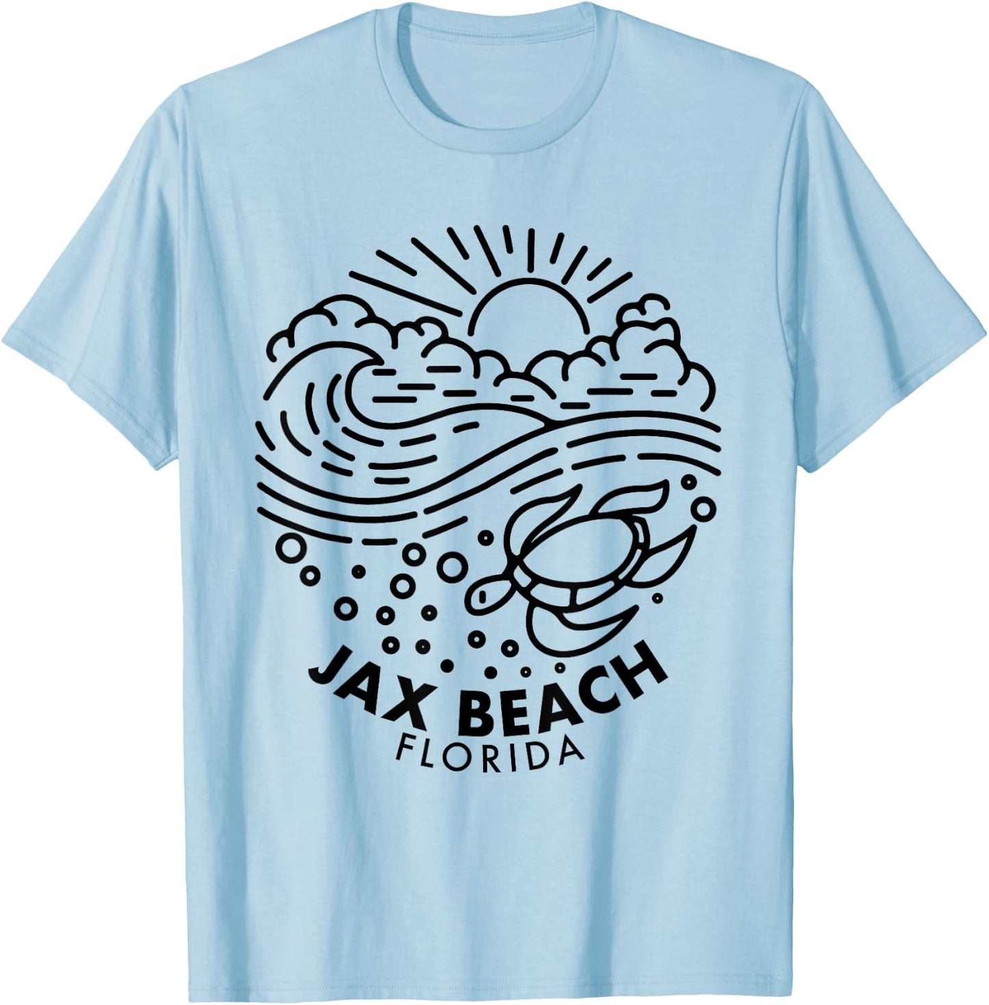 Jax Beach Florida Vintage Women Kids T-Shirt - T-Shirt | Light Blue