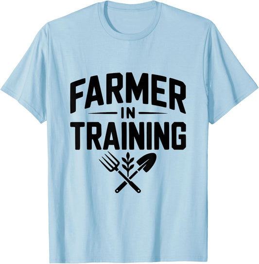 Future Farmer in Training Cute Farm Animal Lover T-Shirt - T-Shirt | Light Blue