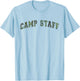 Camo CAMP STAFF Summer Campsite Host Director Team School T-Shirt - T-Shirt | Light Blue