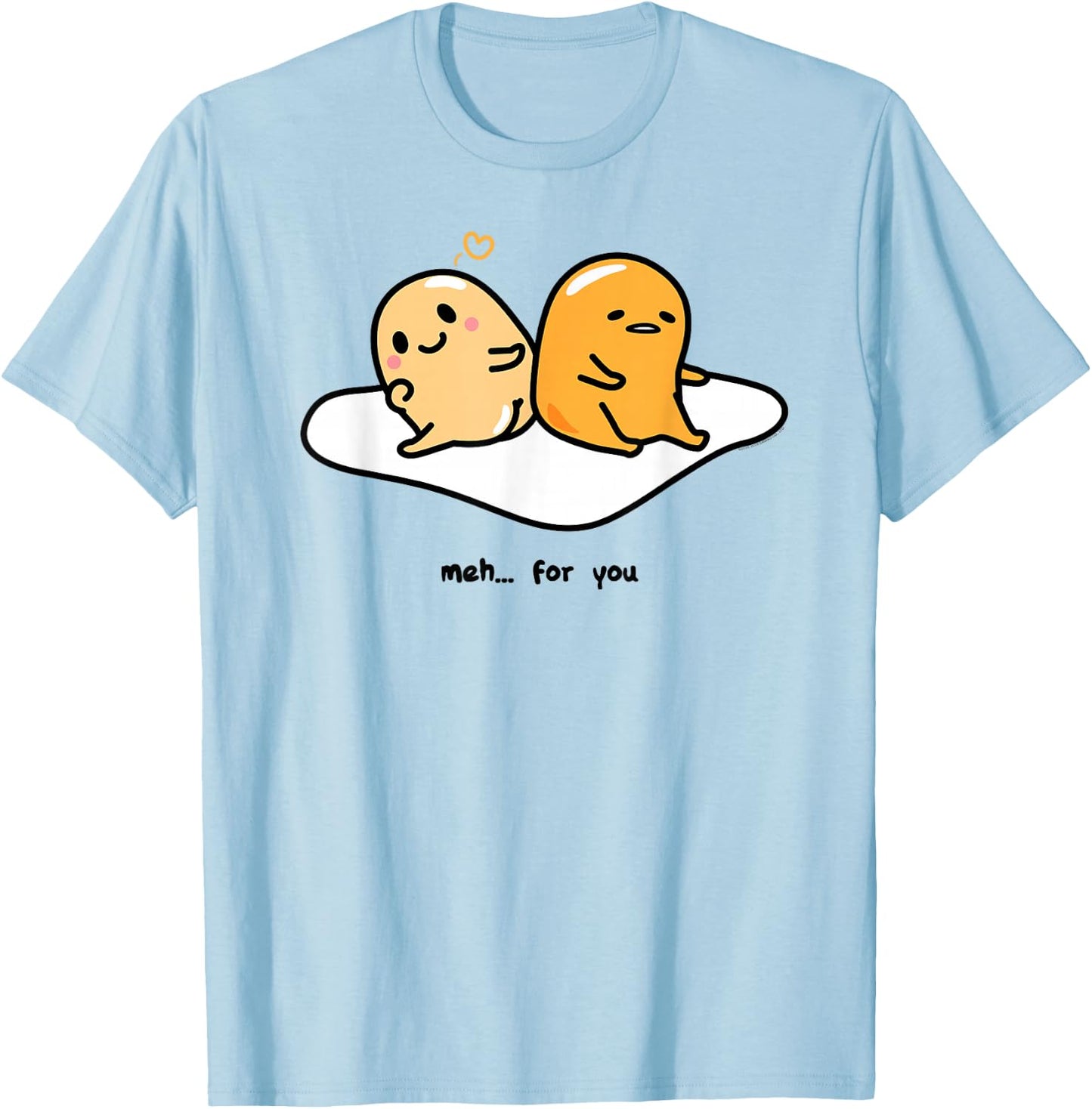 Gudetama Love "Meh" for You Shirt T-Shirt - T-Shirt | Light Blue