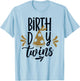 Birthday Twins Celebrate Cute Twin T-Shirt - T-Shirt | Light Blue