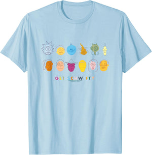 Rick and Morty Get Schwifty T-Shirt - T-Shirt | Light Blue