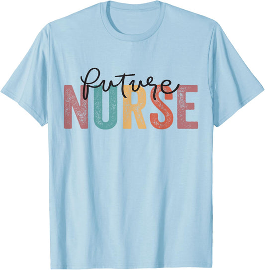 Nurse In Progress Nursing School Student Future Nurse T-Shirt - T-Shirt | Light Blue