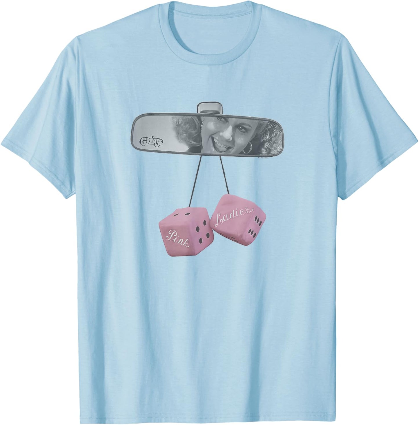Grease - Sandy in the Rear View T-Shirt - T-Shirt | Light Blue