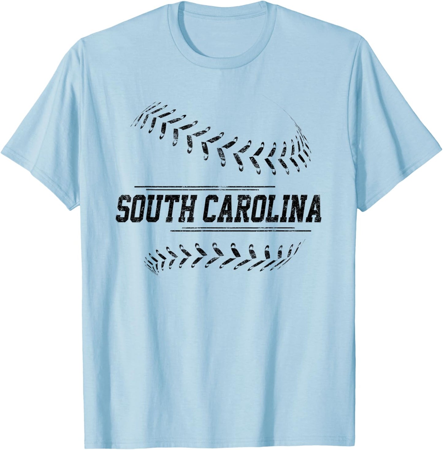 South Carolina Baseball State Pride Team Sport T-Shirt - T-Shirt | Light Blue
