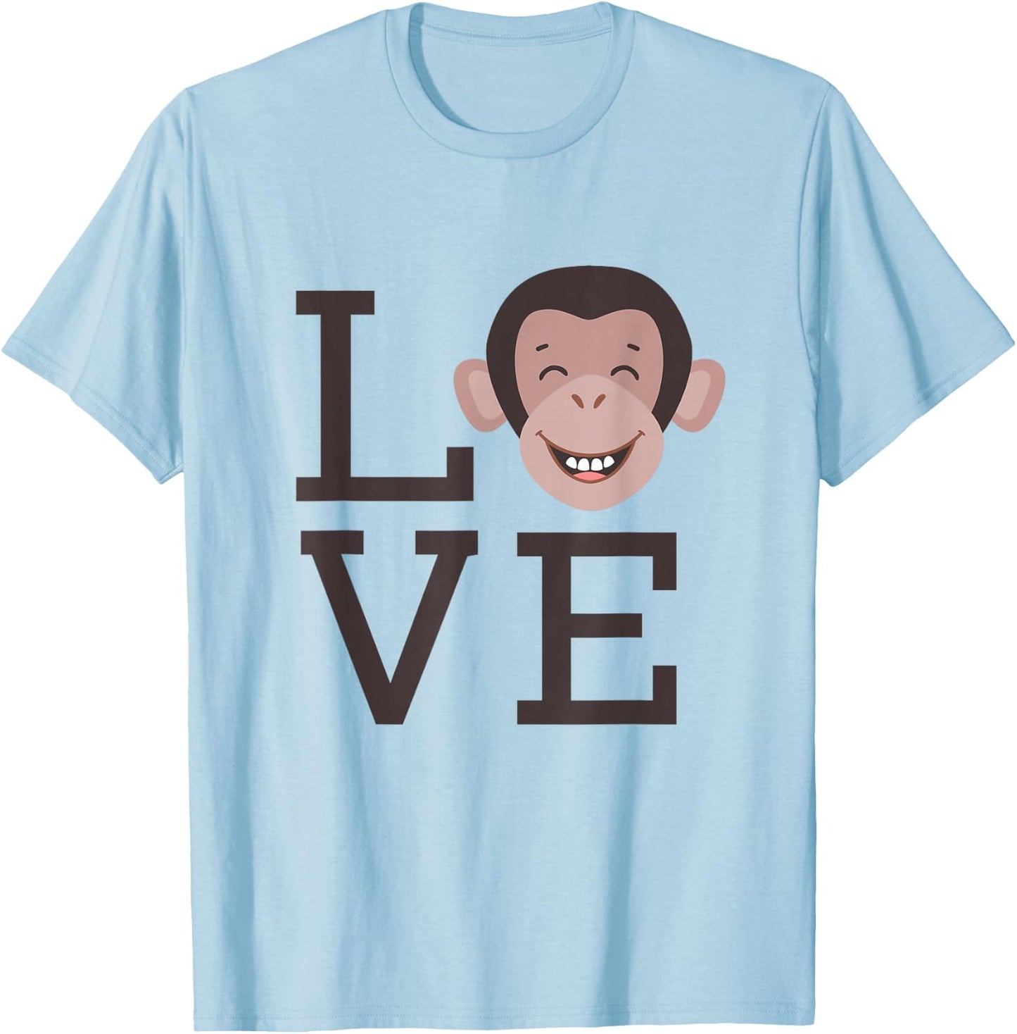 Love Monkey - Jungle Animal Outfit Monkey Lovers Gift T-Shirt - T-Shirt | Light Blue