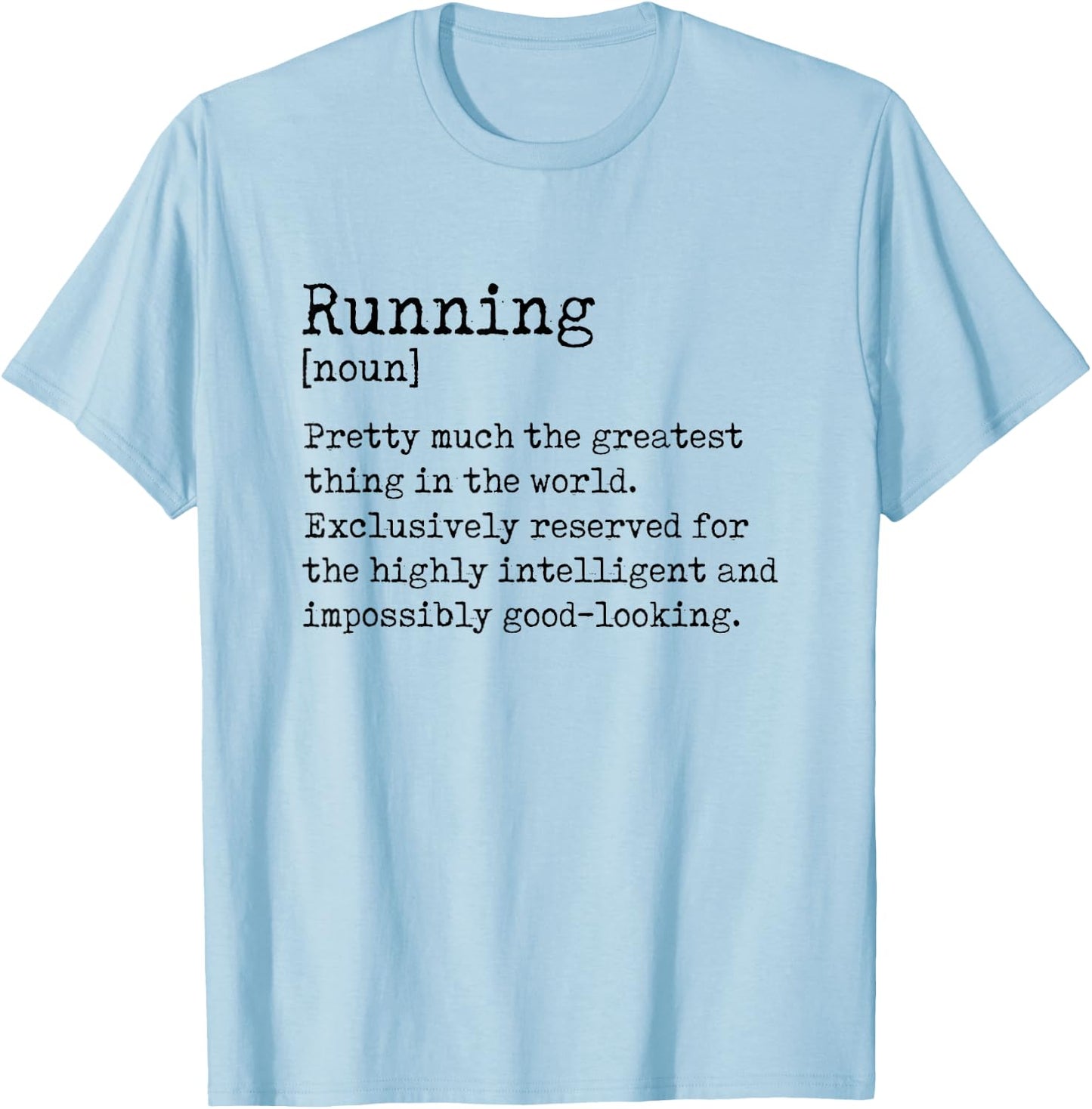 Definition Runner Graphic Running Jogger Sports Athlete T-Shirt - T-Shirt | Light Blue