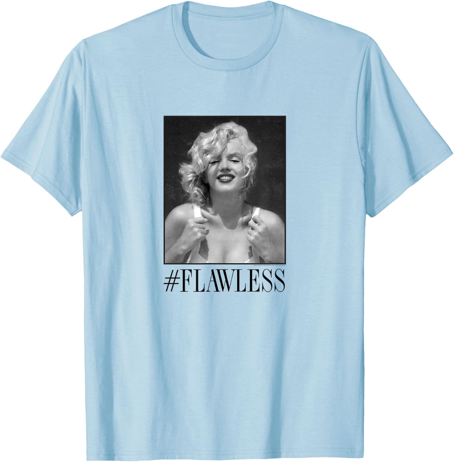 Marilyn Monroe #Flawless T-Shirt - T-Shirt | Light Blue