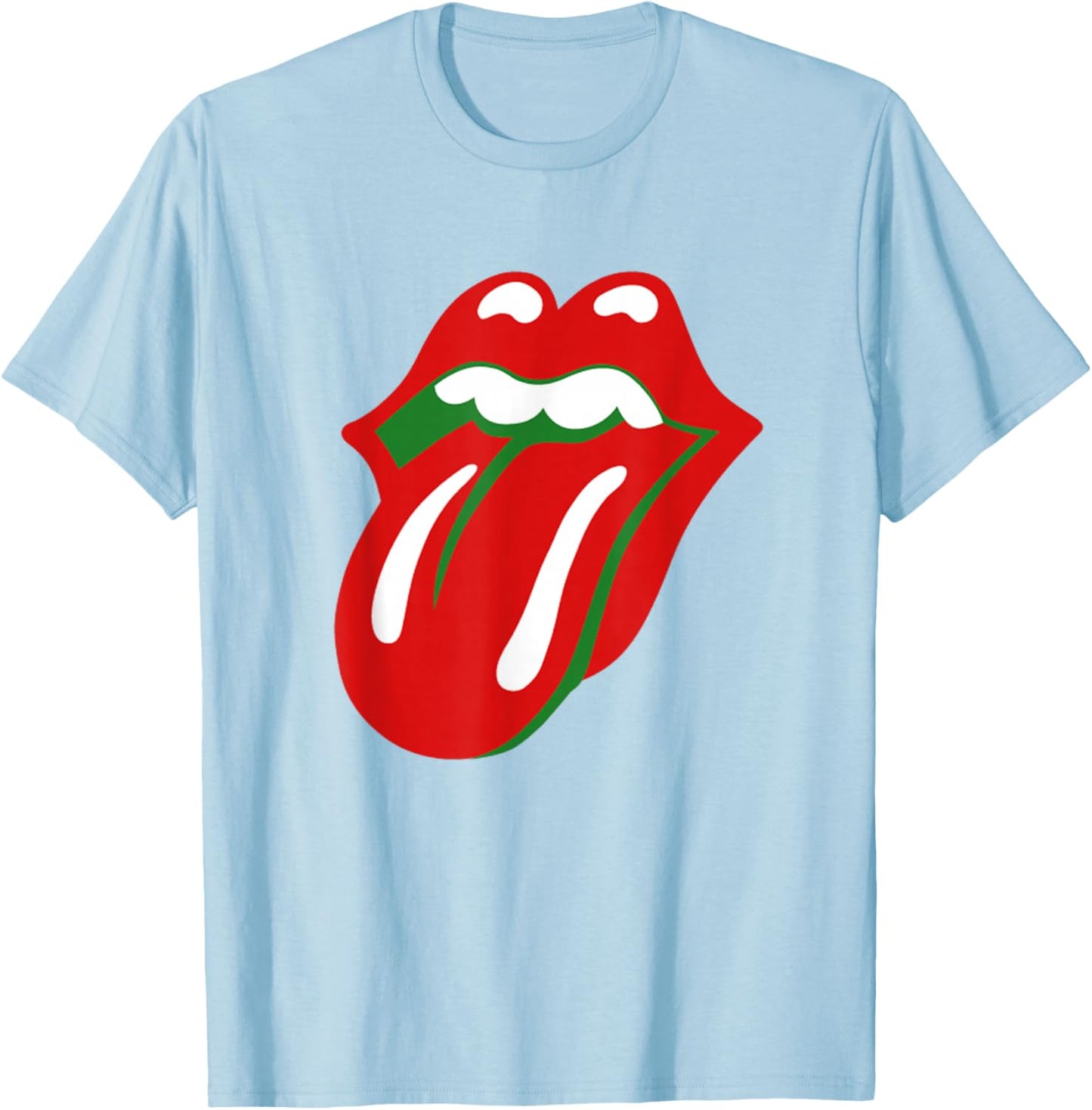Rolling Stones Holiday Tongue T-Shirt - T-Shirt | Light Blue