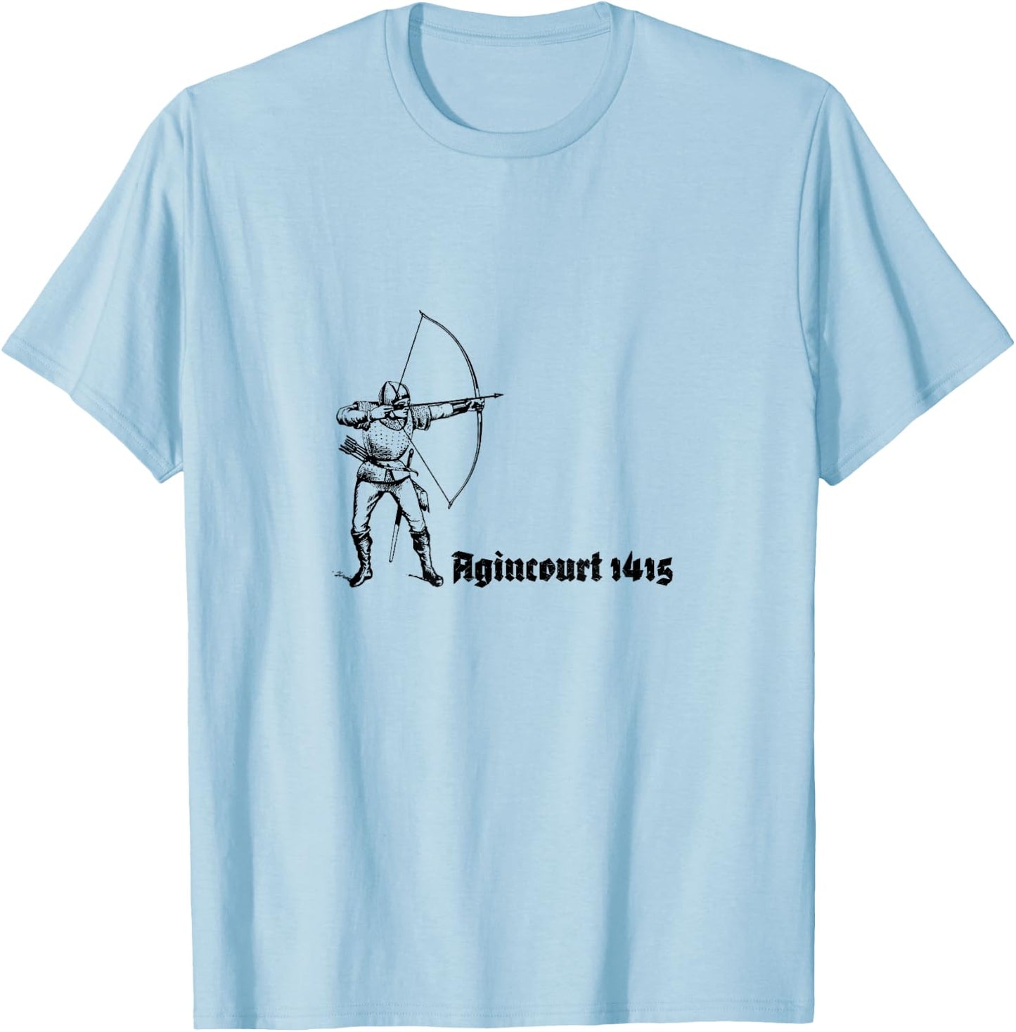Agincourt 1415 - Longbow T-Shirt - T-Shirt | Light Blue