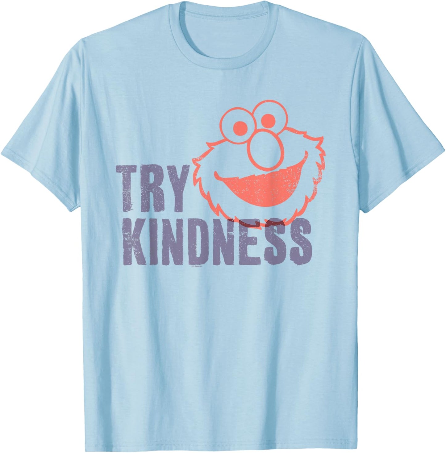 Sesame Street Try Kindness With Elmo T-Shirt - T-Shirt | Light Blue