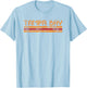 Tampa Bay Florida Retro Vintage Weathered Throwback T-Shirt - T-Shirt | Light Blue