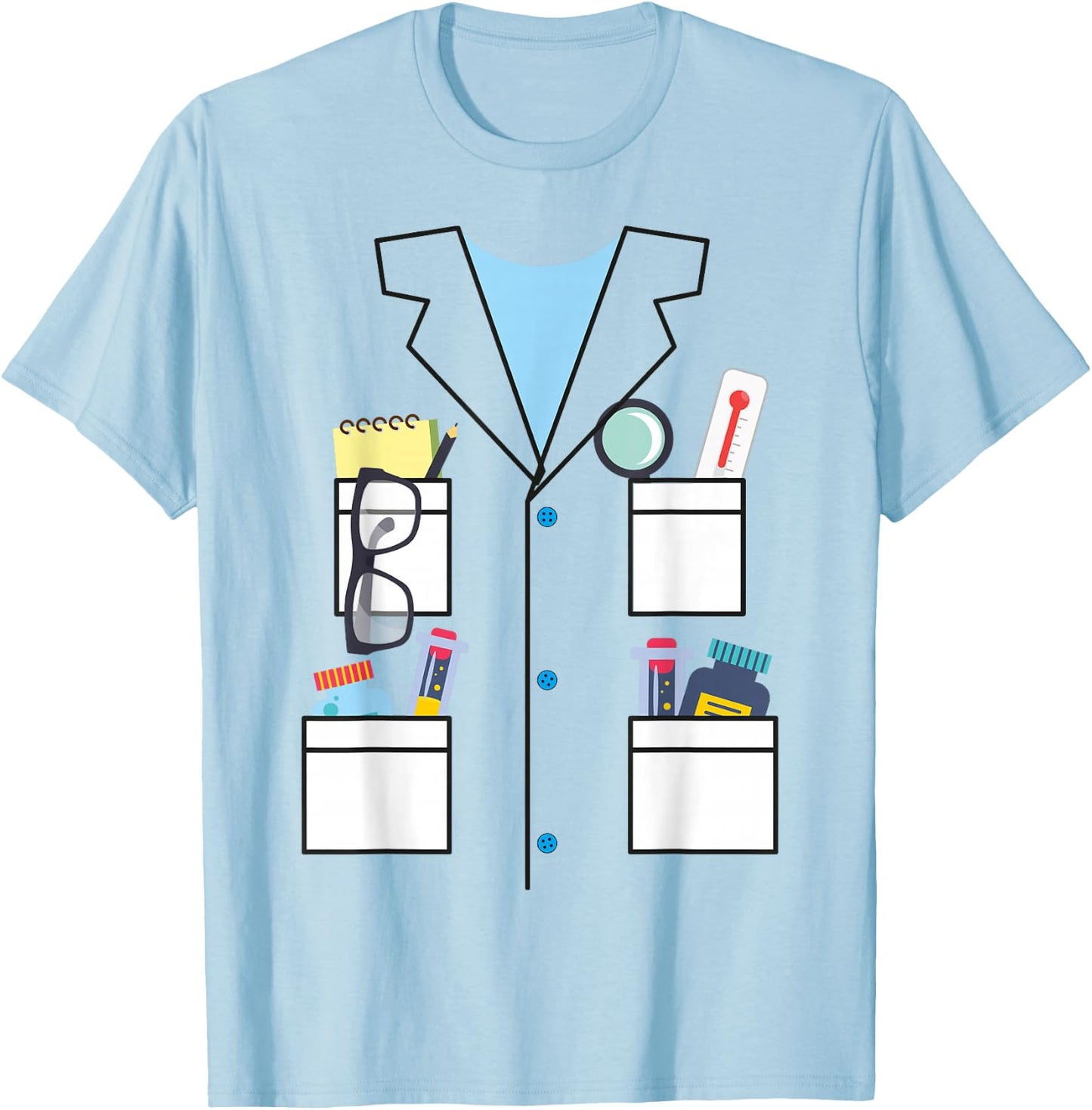 Scientist Halloween Costume Cute Chemist Science T-Shirt - T-Shirt | Light Blue