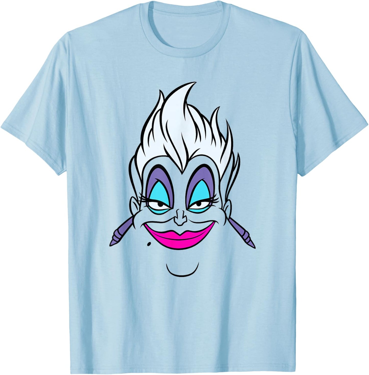 Disney Villains Ursula Big Face T-Shirt - T-Shirt | Light Blue