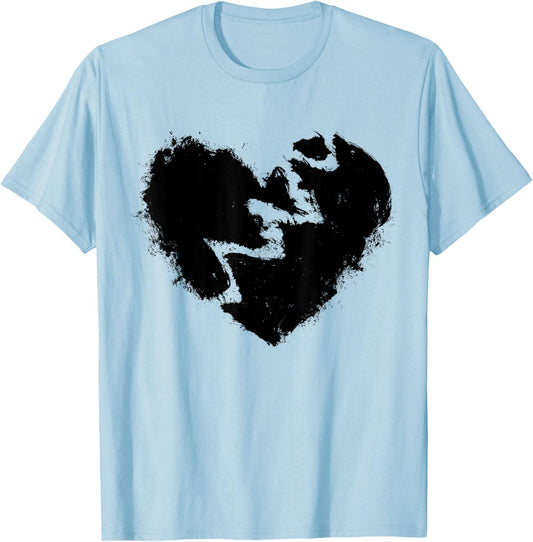 Broken Heart Gift Shirt Graffiti T-Shirt - T-Shirt | Light Blue