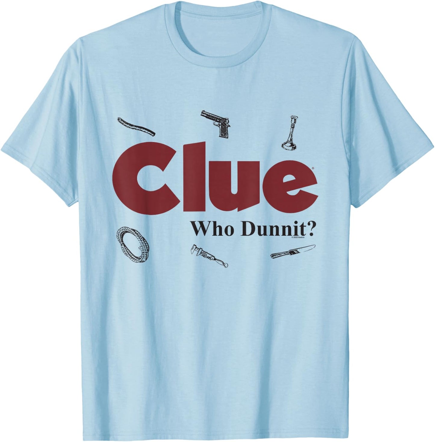 Clue Who Dunnit? T-Shirt - T-Shirt | Light Blue