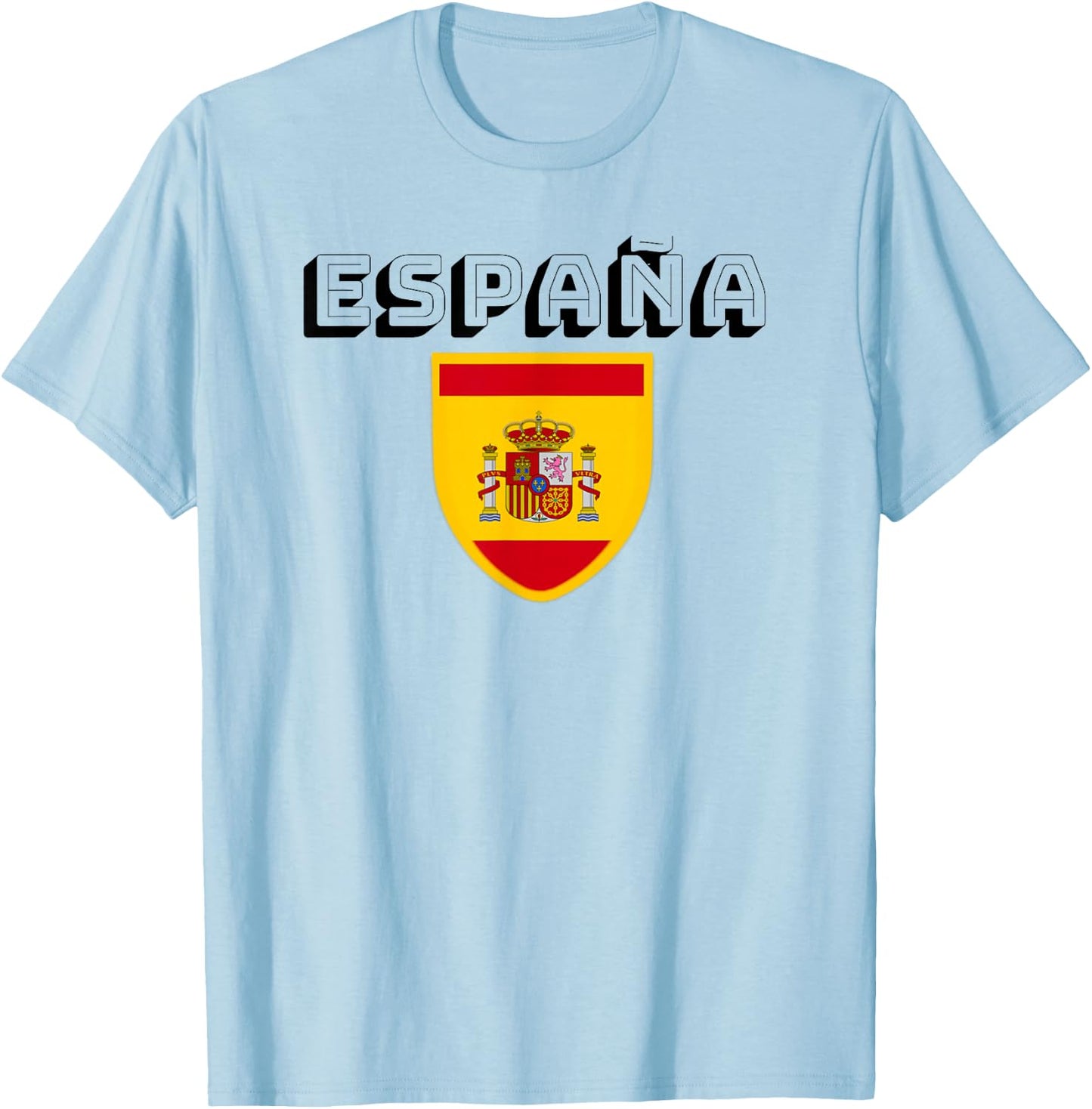 Espana Spanish Football Soccer Jersey Jersies Ball Top T-Shirt - T-Shirt | Light Blue