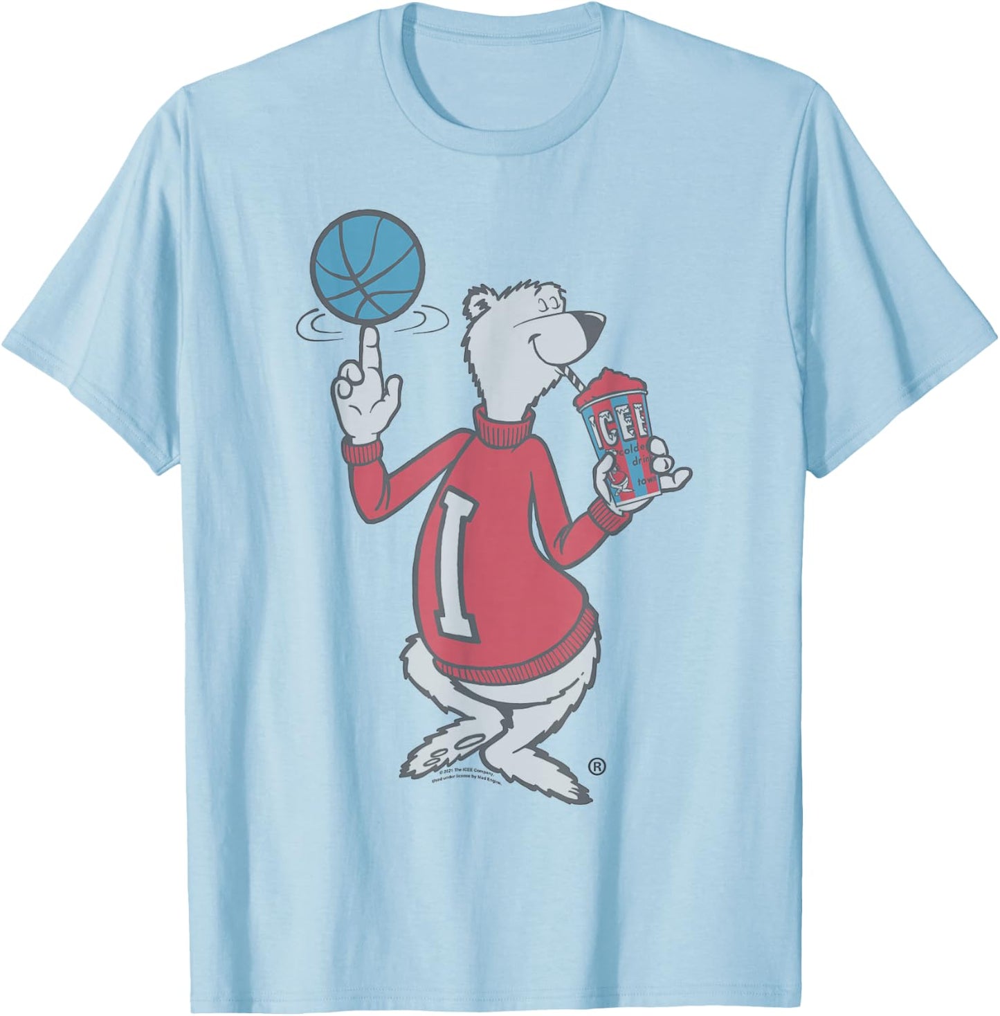 ICEE Bear Classic Basketball Collegiate T-Shirt - T-Shirt | Light Blue