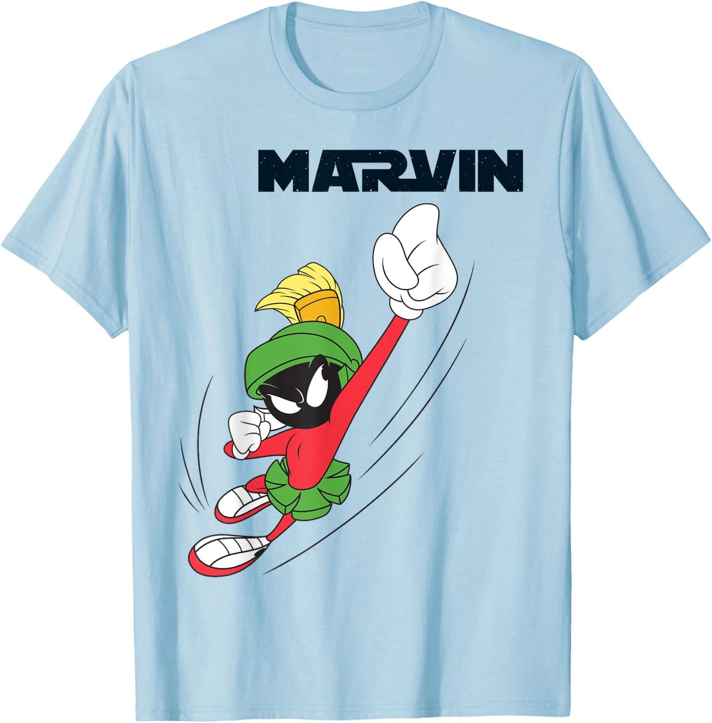 Marvin Flying Martian T-Shirt - T-Shirt | Light Blue