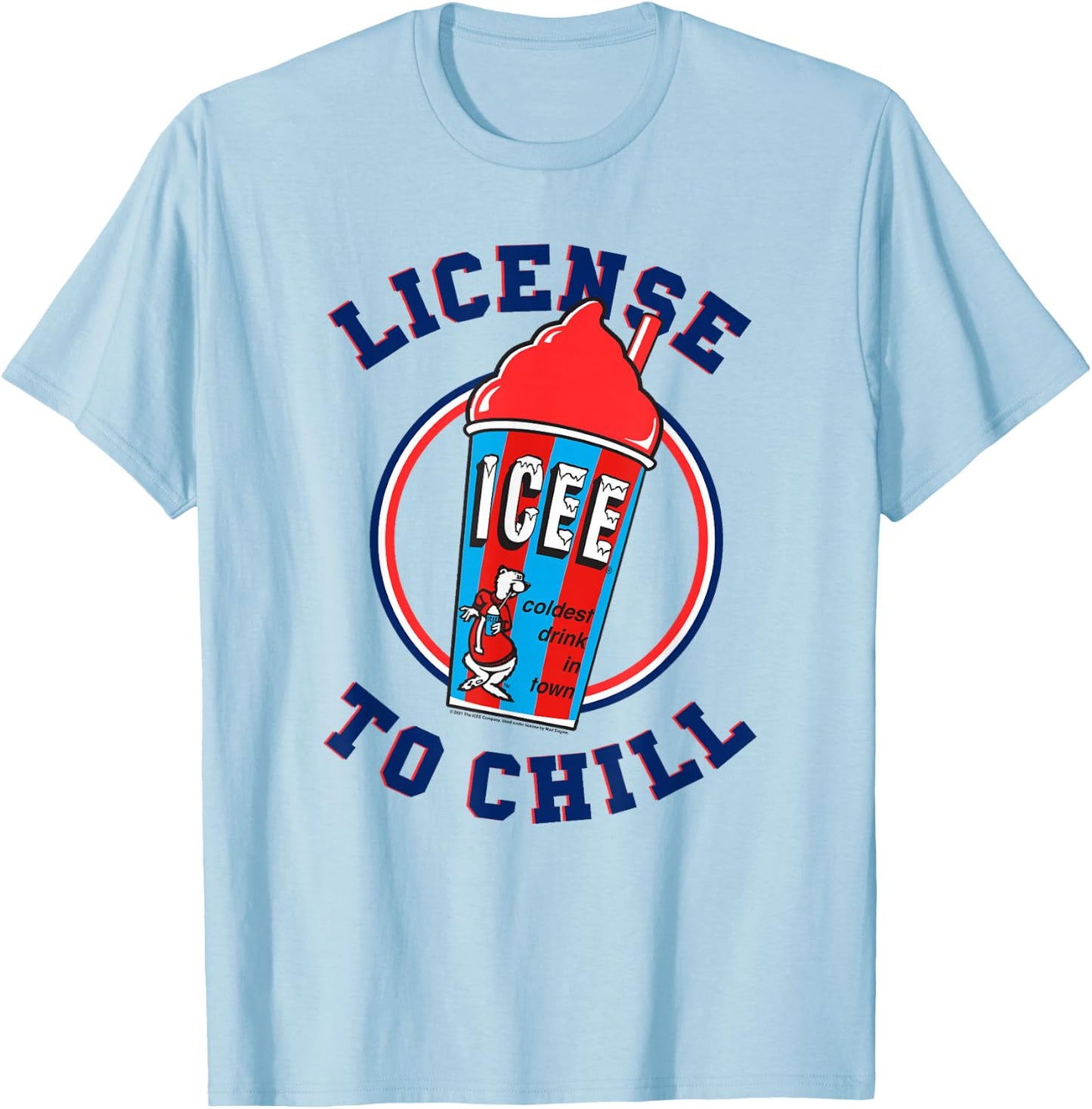 ICEE Classic License To Chill T-Shirt - T-Shirt | Light Blue
