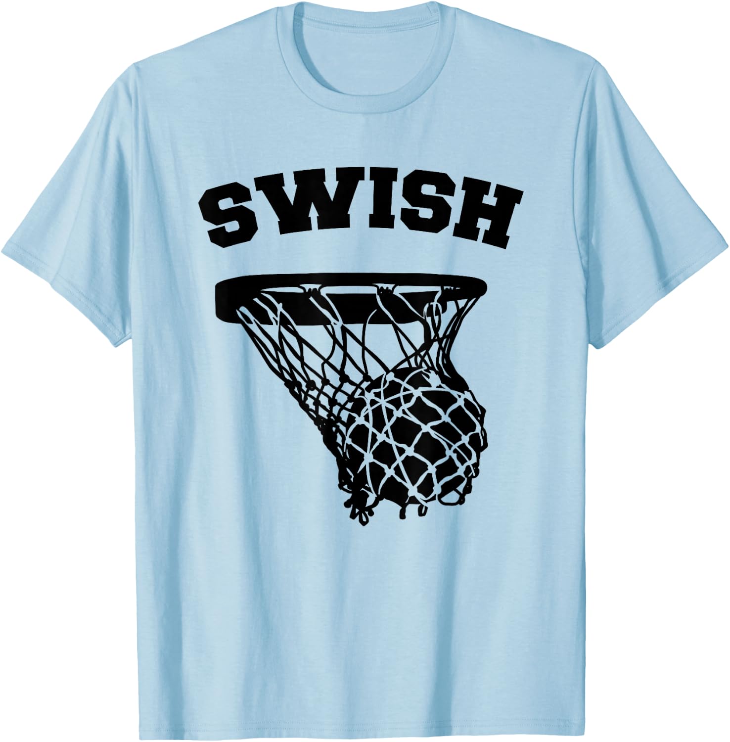 Basketball Swish T-Shirt - T-Shirt | Light Blue