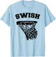Basketball Swish T-Shirt - T-Shirt | Light Blue