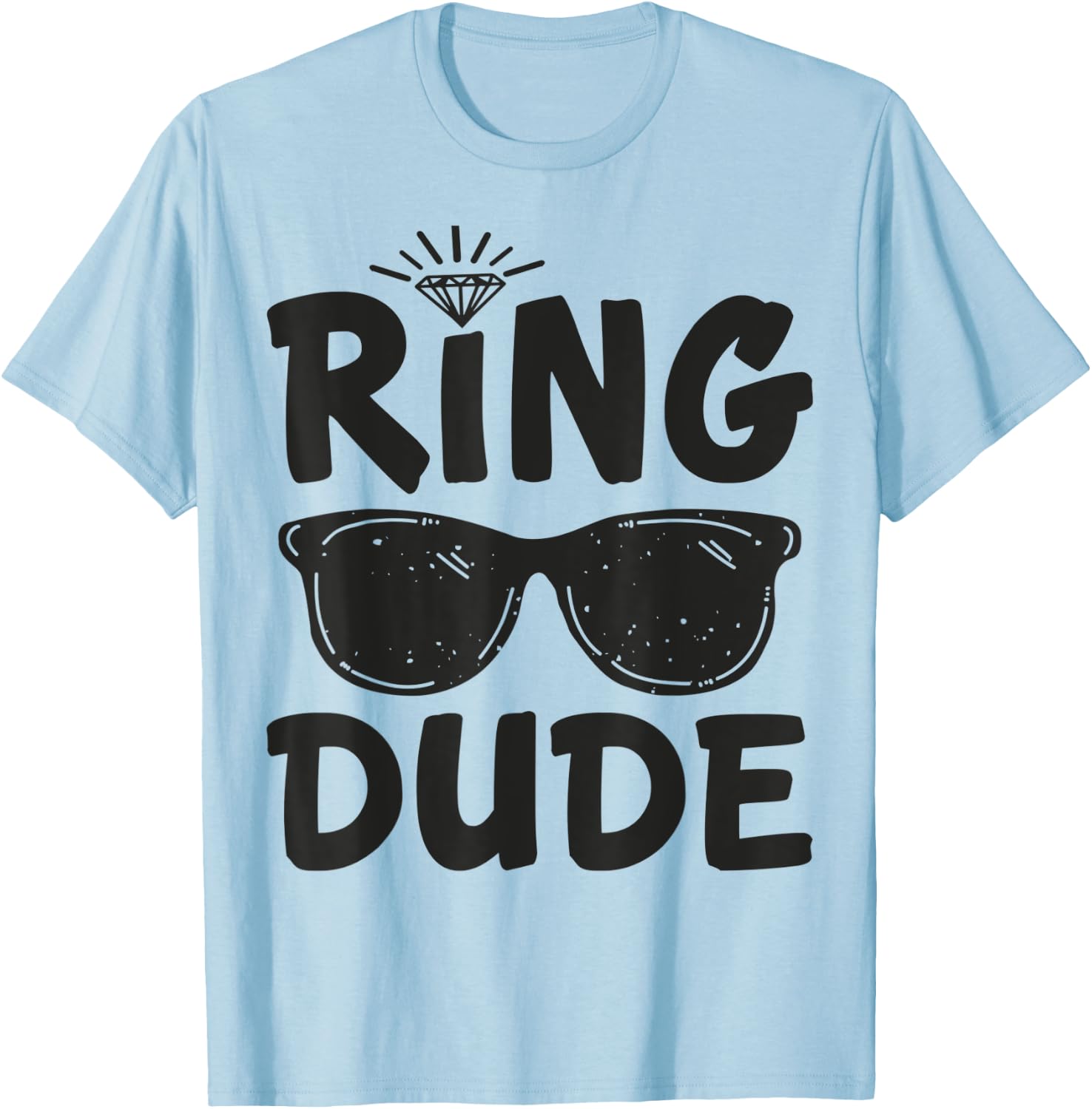 Ring Bearer Shirt Wedding Ring Bearer Kids Boys Ring Dude T-Shirt - T-Shirt | Light Blue