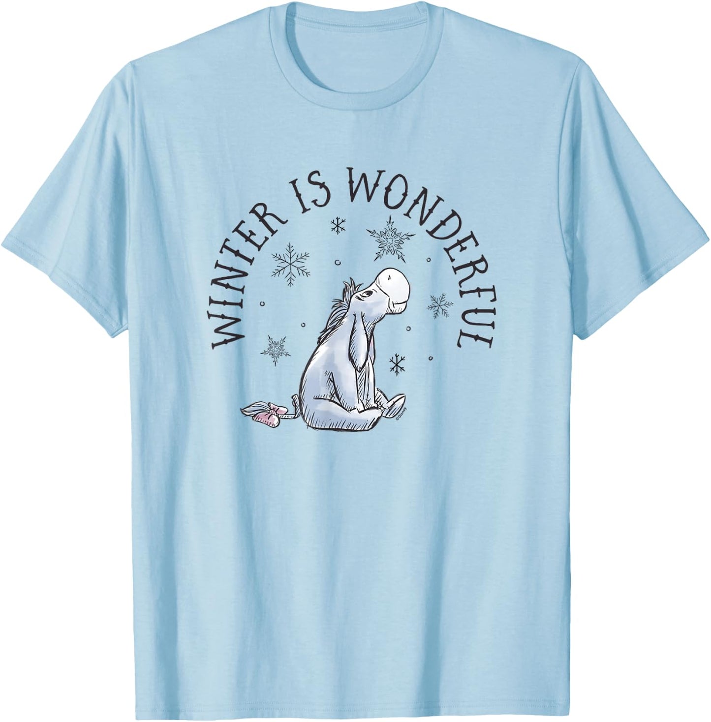 Eeyore - Winter Is Wonderful T-Shirt - T-Shirt | Light Blue