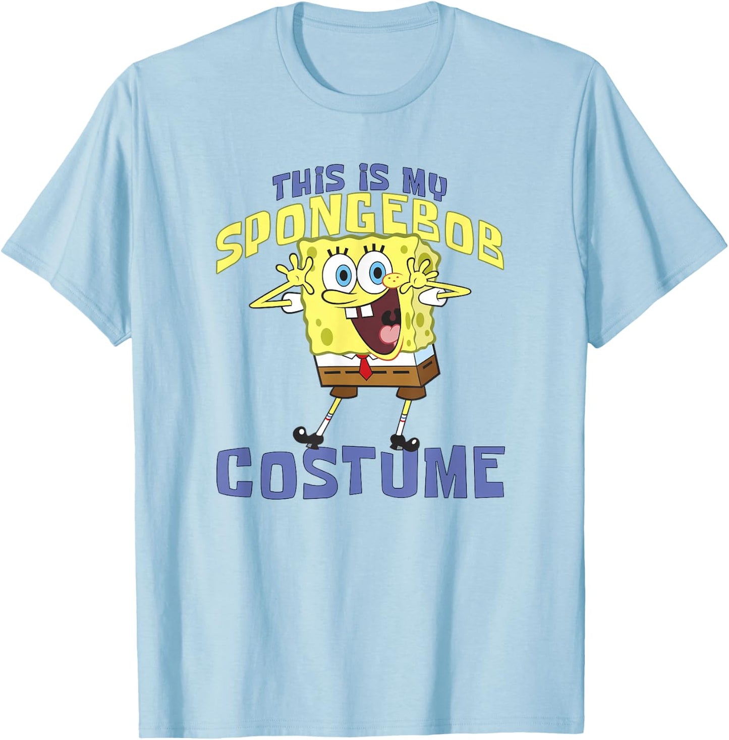 SpongeBob SquarePants Halloween This Is My SpongeBob Costume T-Shirt - T-Shirt | Light Blue