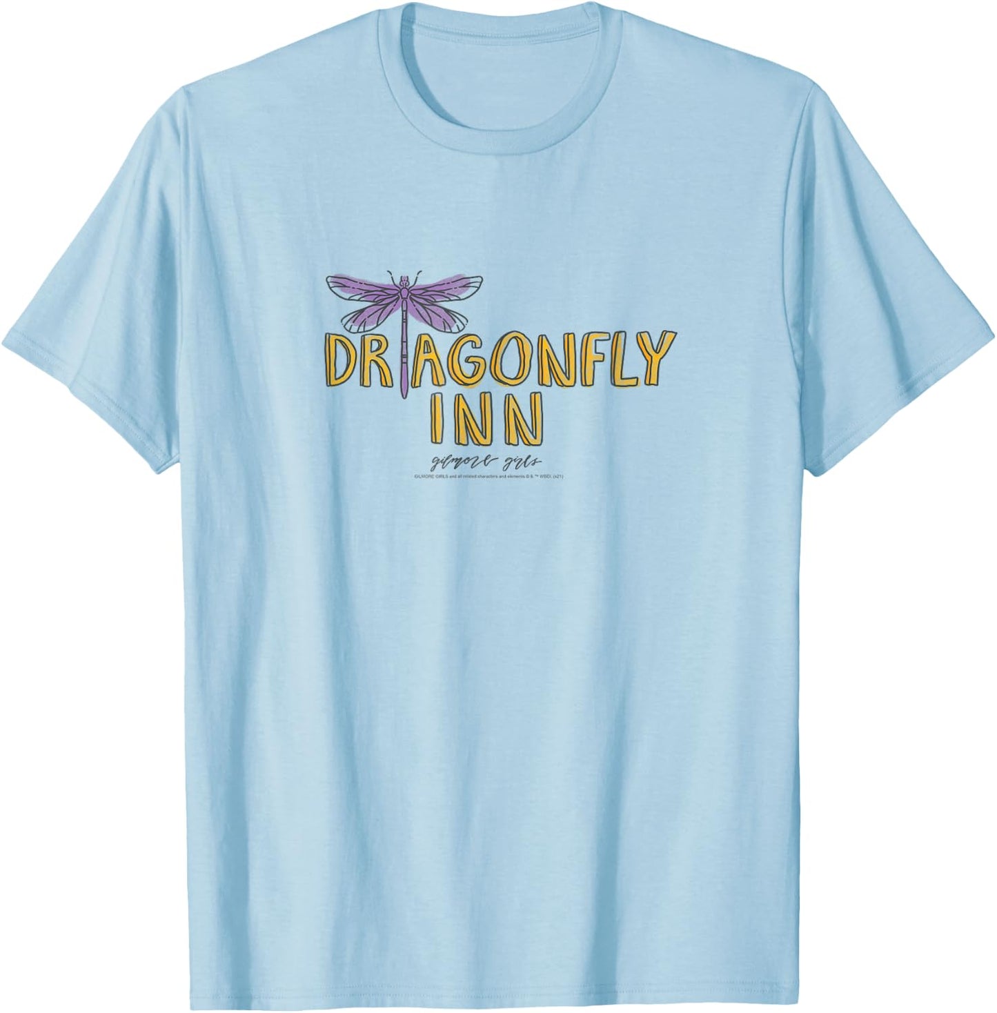 Gilmore Girls Dragonfly Inn Drawing TV Show T-Shirt - T-Shirt | Light Blue