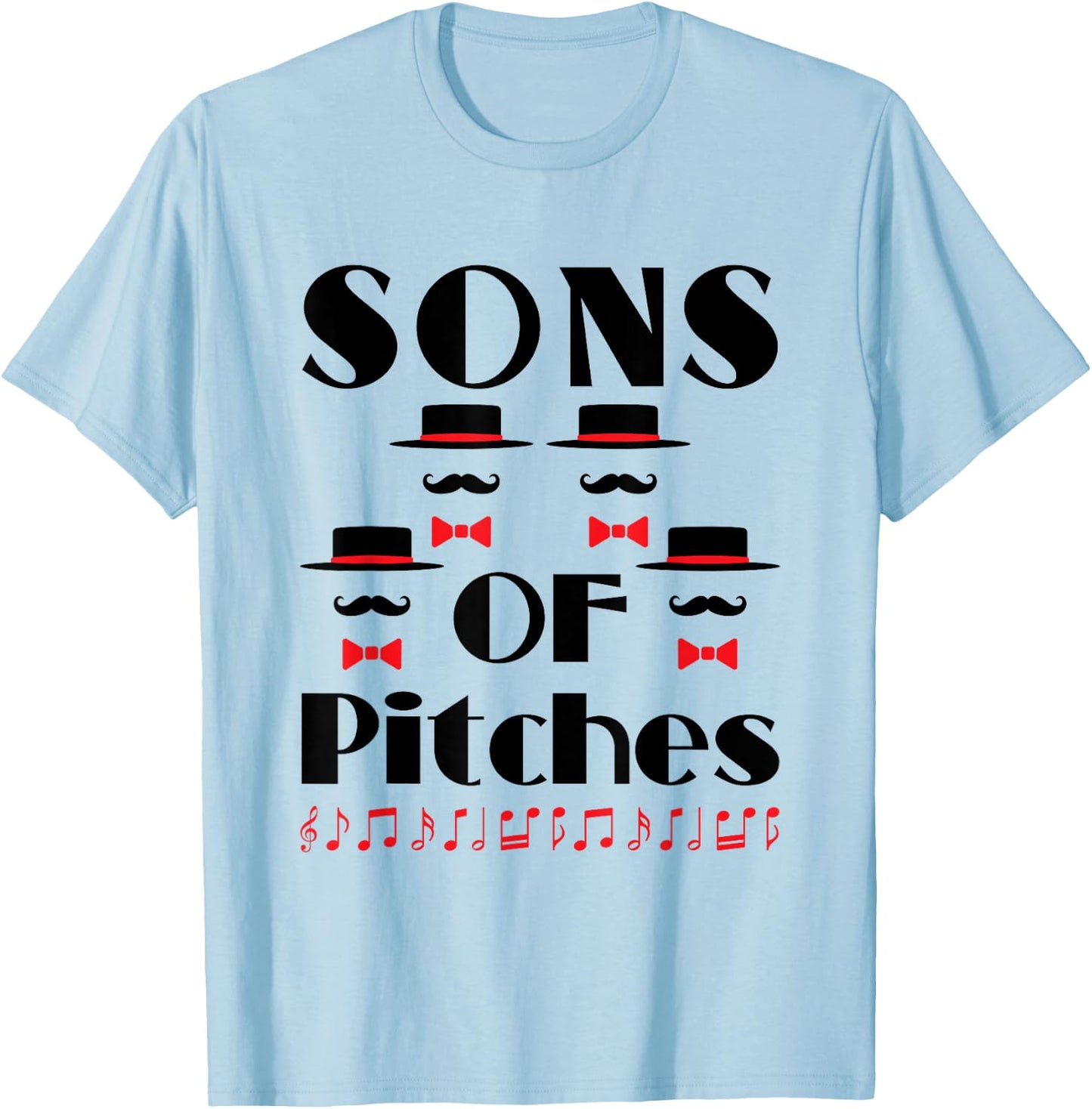 Barbershop Quartet Funny Pitch T-Shirt - T-Shirt | Light Blue