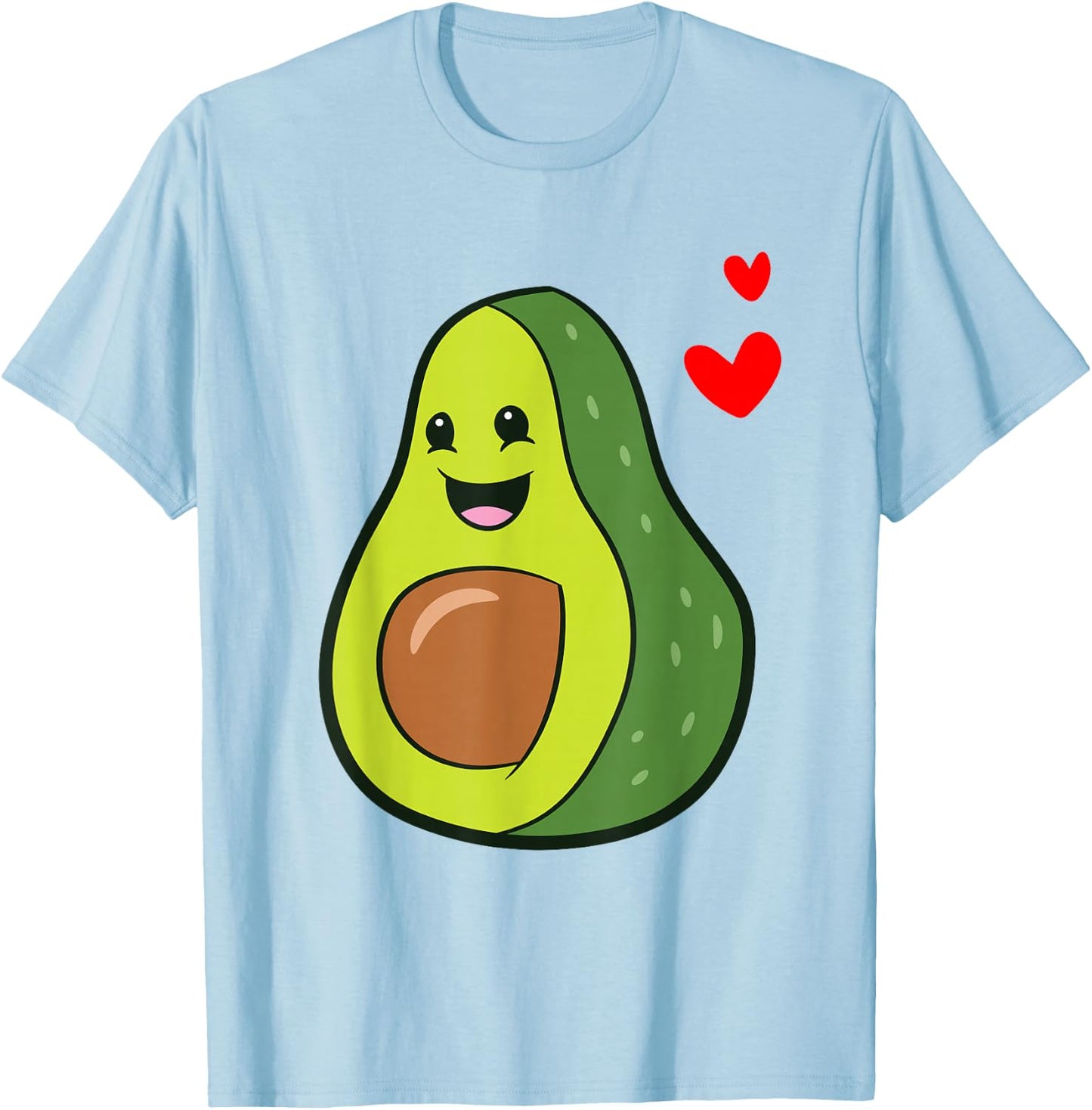 Avocado Vegan Vegetarian Love Avocados T-Shirt - T-Shirt | Light Blue