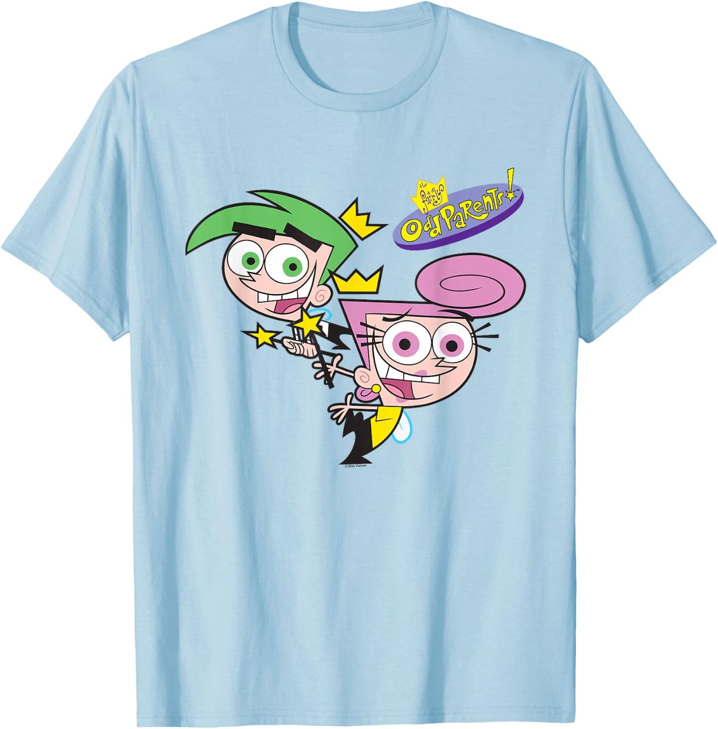 The Fairly OddParents Starring Cosmo and Wanda T-Shirt - T-Shirt | Light Blue