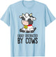Cow Lover Easily Distracted By Cows T-Shirt - T-Shirt | Light Blue