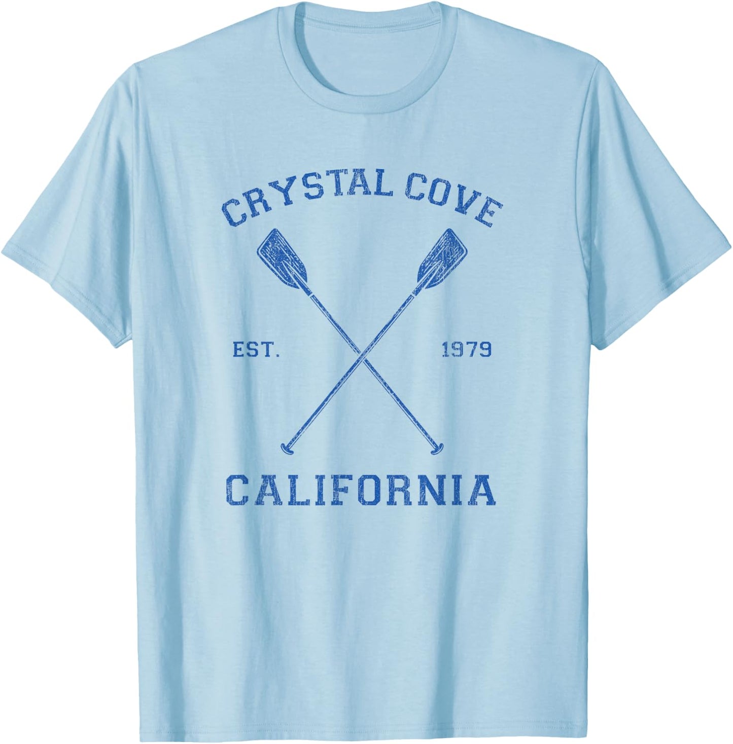 Vintage Crystal Cove Vacation T-Shirt - T-Shirt | Light Blue