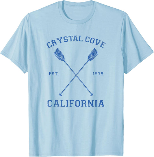 Vintage Crystal Cove Vacation T-Shirt - T-Shirt | Light Blue